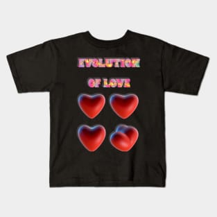 Evolution of love 3D Kids T-Shirt